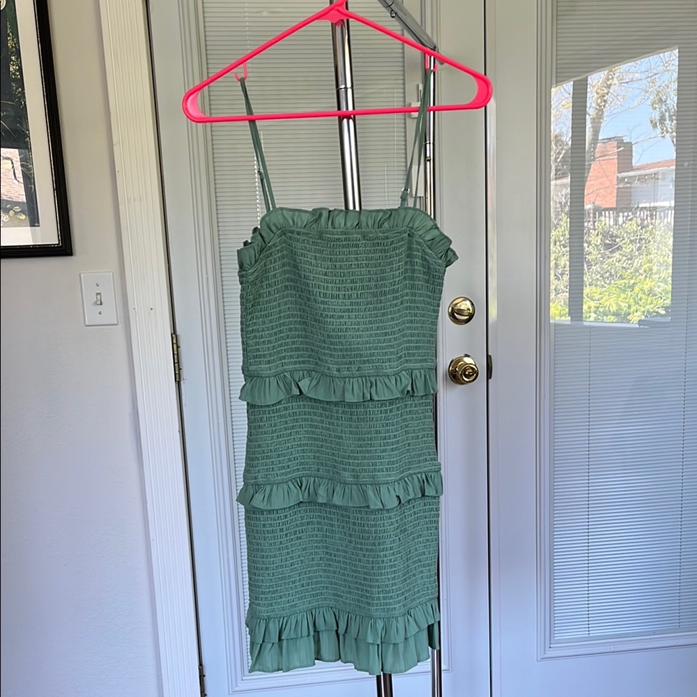 Sun Filled Fun Smocked Ruffle Dress - Sage VICI DOLLS - SMALL